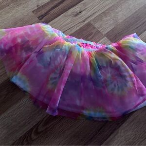 Colorful Tie-Dye Tulle Skirt